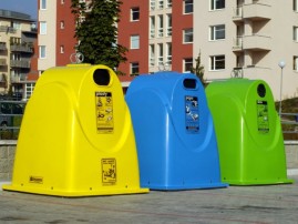 Стеклопластиковые контейнеры для раздельного сбора мусора